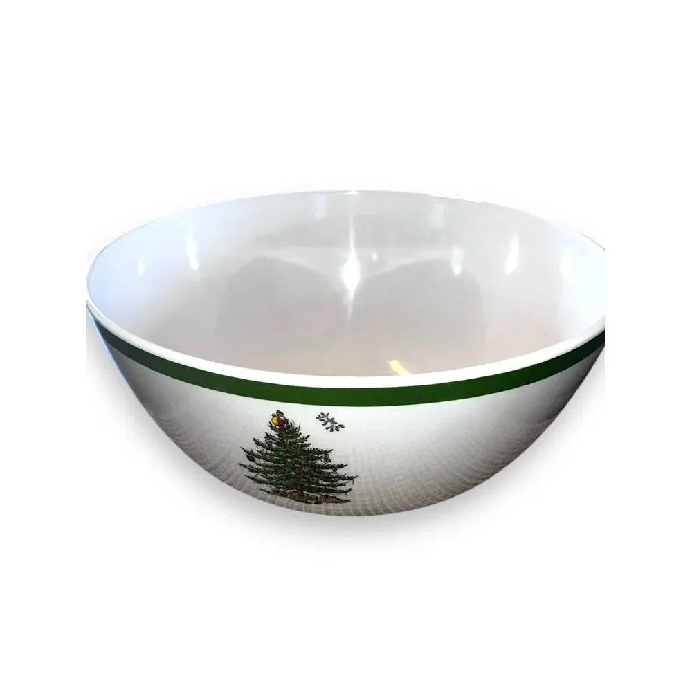 Spode Christmas Tree Melamine Deep Bowl Large 11 Inches Holidays